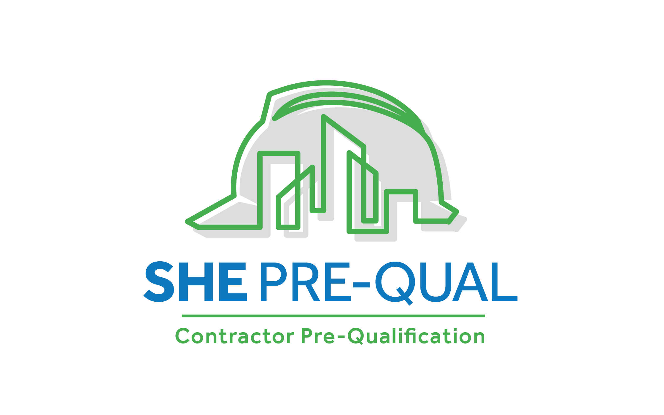 Graphic of the SHE Pre-Qual Contractor Pre-Qualification logo
